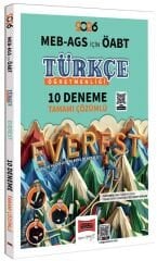 Yargı 2026 ÖABT MEB-AGS Türkçe Öğretmenliği EVEREST 10 Deneme Çözümlü - Kevser Evsen Yargı Yayınları