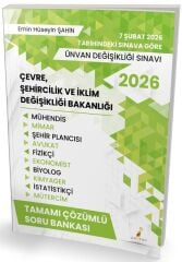 Pelikan 2026 GYS ÜDS Çevre Şehircilik İklim Değişikliği Bakanlığı Soru Bankası Çözümlü Görevde Yükselme Ünvan Değişikliği - Emin Hüseyin Şahin Pelikan Yayınevi