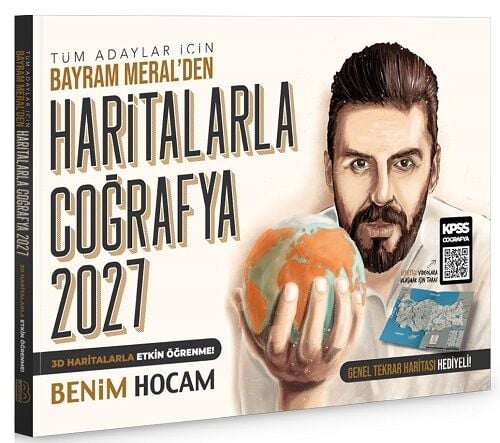 Benim Hocam 2027 KPSS MEB-AGS TYT AYT Haritalarla Coğrafya - Bayram Meral Benim Hocam Yayınları