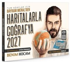 Benim Hocam 2027 KPSS MEB-AGS TYT AYT Haritalarla Coğrafya - Bayram Meral Benim Hocam Yayınları