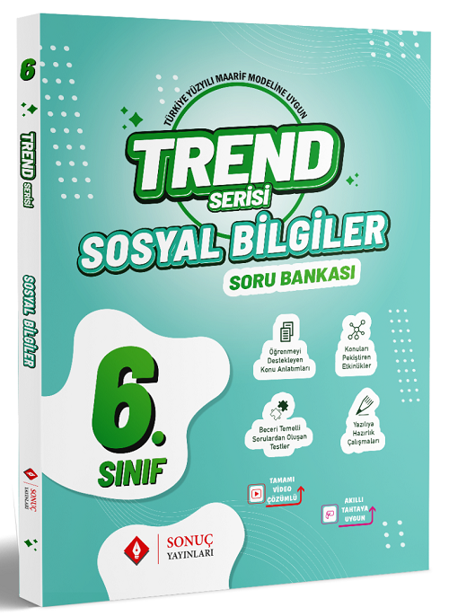 Sonuç 6. Sınıf Sosyal Bilgiler Trend Soru Bankası Sonuç Yayınları