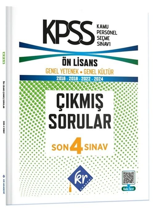 KR Akademi 2026 KPSS Ön Lisans Çıkmış Sorular Son 4 Sınav KR Akademi Yayınları