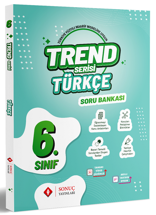 Sonuç 6. Sınıf Türkçe Trend Soru Bankası Sonuç Yayınları