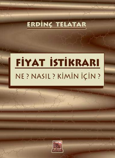İmaj Fiyat İstikrarı - Erdinç Telatar İmaj Yayınları