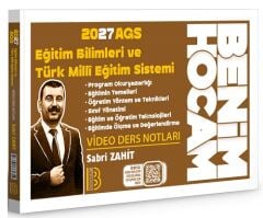 Benim Hocam 2027 MEB-AGS Eğitim Bilimleri ve Türk Milli Eğitim Sistemi Ders Notları - Sabri Zahit Benim Hocam Yayınları