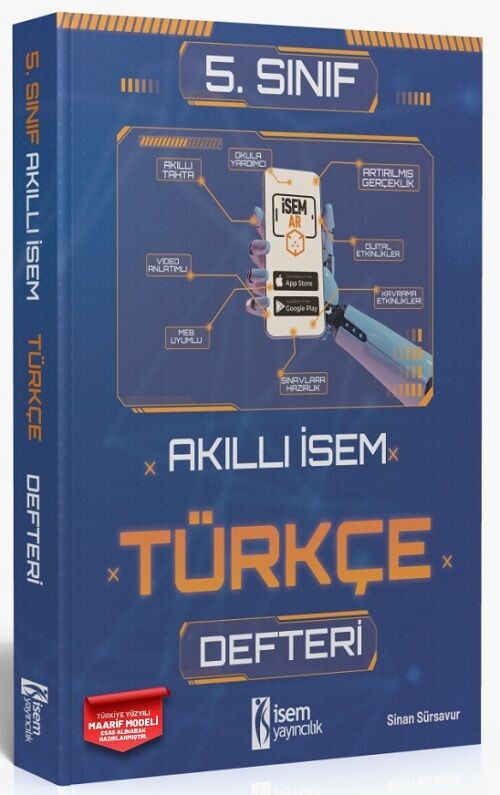 İsem 5. Sınıf Akıllı İsem Türkçe Defteri İsem Yayıncılık