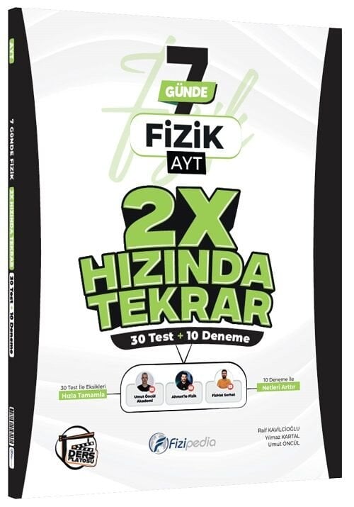 Fizipedia YKS AYT Fizik 7 Günde 2x Hızında Tekrar Fizipedia Yayınları