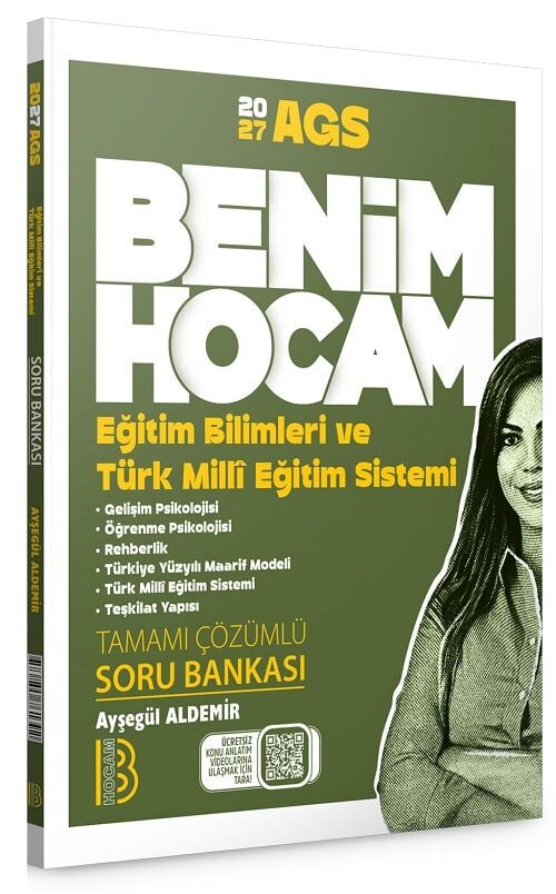 Benim Hocam 2027 MEB-AGS Eğitim Bilimleri ve Türk Milli Eğitim Sistemi Soru Bankası Çözümlü - Ayşegül Aldemir Benim Hocam Yayınları