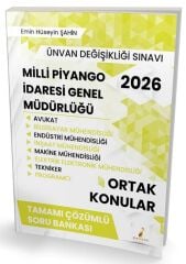 Pelikan 2026 GYS ÜDS Milli Piyango İdaresi Genel Müdürlüğü Ortak Konular Soru Bankası Çözümlü Görevde Yükselme Ünvan Değişikliği - Emin Hüseyin Şahin Pelikan Yayınevi