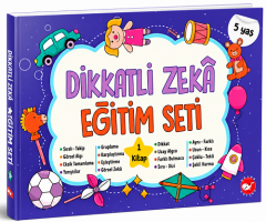 Dikkatli Zeka Eğitim Seti 1. Kitap 5 Yaş Beyaz Balina Yayınları