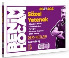 Benim Hocam 2027 MEB-AGS Sözel Yetenek Ders Notları - Kadir Gümüş Benim Hocam Yayınları