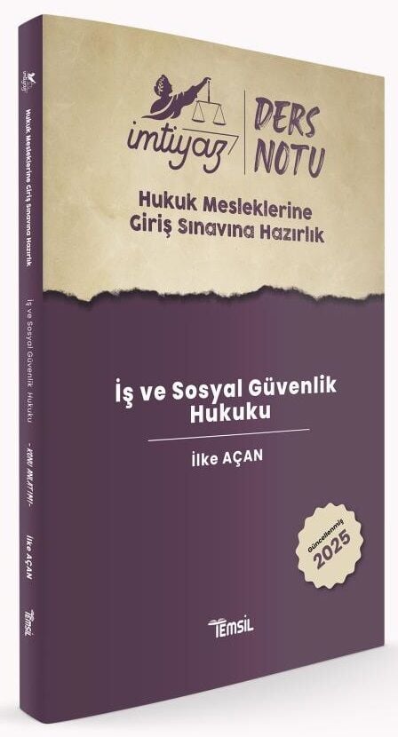 Temsil 2025 İmtiyaz HMGS İş ve Sosyal Güvenlik Hukuku Ders Notu - İlke Açan Temsil Yayınları