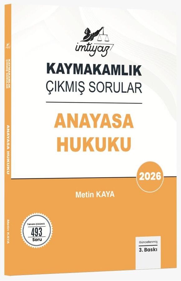 Temsil 2026 İMTİYAZ Kaymakamlık Anayasa Hukuku Çıkmış Sorular 2. Baskı - Metin Kaya Temsil Kitap Yayınları
