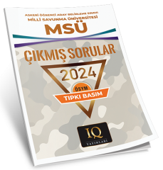 IQ Yayınları MSÜ 2024 Çıkmış Sorular Tıpkı Basım IQ Yayınları