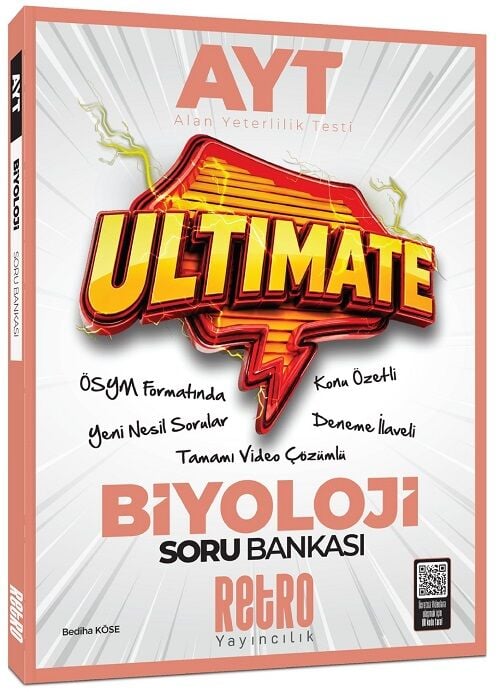 Retro YKS AYT Biyoloji Ultimate Soru Bankası Çözümlü - Bediha Köse Retro Yayıncılık
