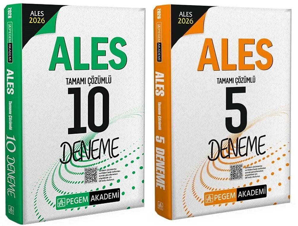 Pegem 2026 ALES 10+5 Deneme 2 li Set Pegem Akademi Yayınları