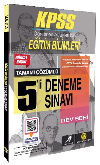 Tasarı Dev Kadro KPSS Eğitim Bilimleri 5 Deneme Tasarı Yayınları