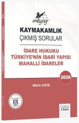 Temsil 2026 İMTİYAZ Kaymakamlık Türkiye'nin İdari Yapısı, Mahalli İdareler Çıkmış Sorular 2. Baskı - Metin Kaya Temsil Kitap Yayınları
