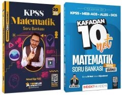 Yediiklim + İndeks 2026 KPSS Matematik Atölye + Kafadan 10 Net Soru Bankası 2 li Set - Mehmet Bilge Yıldız, Metin Şimşek Yediiklim + İndeks Akademi Yayınları