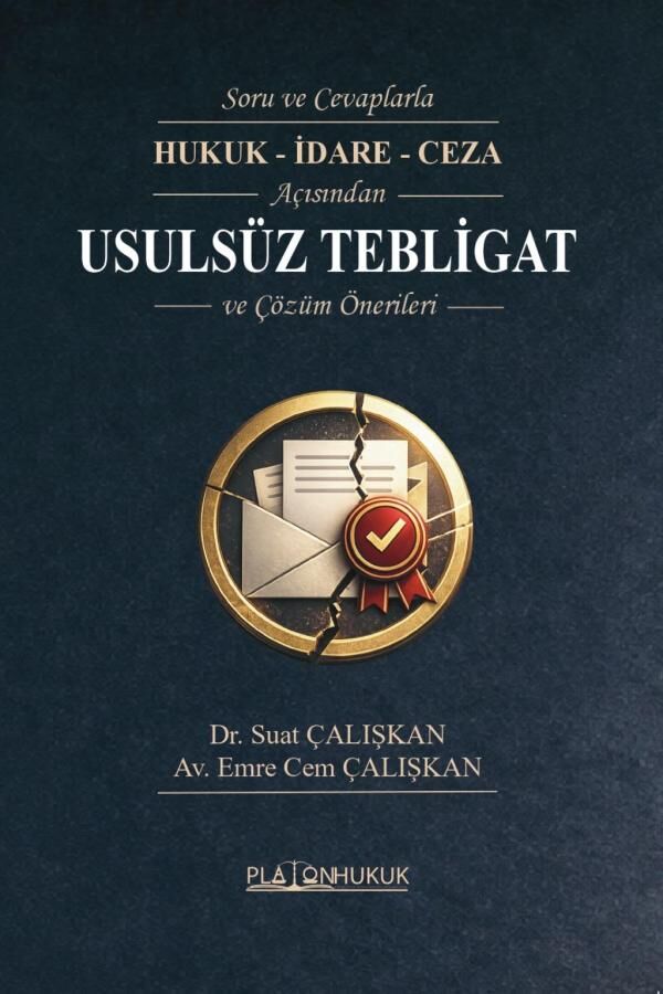 Platon Usulsüz Tebligat - Suat Çalışkan Platon Hukuk Yayınları