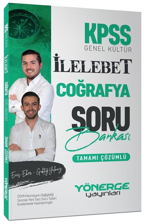 SÜPER FİYAT - Yönerge KPSS Coğrafya İlelebet Soru Bankası Çözümlü Yönerge Yayınları