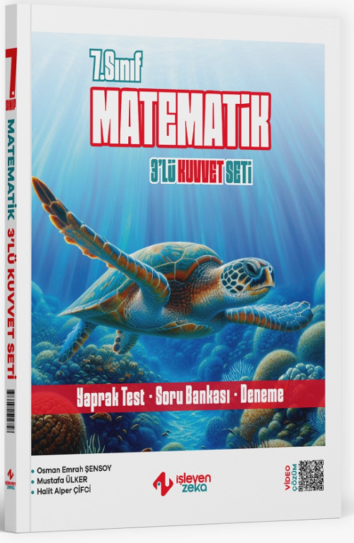 İşleyen Zeka 7. Sınıf Matematik 3 lü Kuvvet Seti İşleyen Zeka Yayınları
