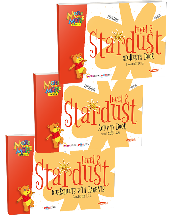 Kurmay ELT More and More English Preschool Stardust Level 2 (3 Kitap Set) Kurmay ELT Yayınları