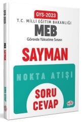 Editör 2023 GYS MEB Milli Eğitim Bakanlığı Sayman Nokta Atışı Soru Cevap Görevde Yükselme Editör Yayınları