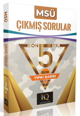 IQ Yayınları MSÜ Çıkmış Sorular Son 5 Yıl Tıpkı Basım IQ Yayınları