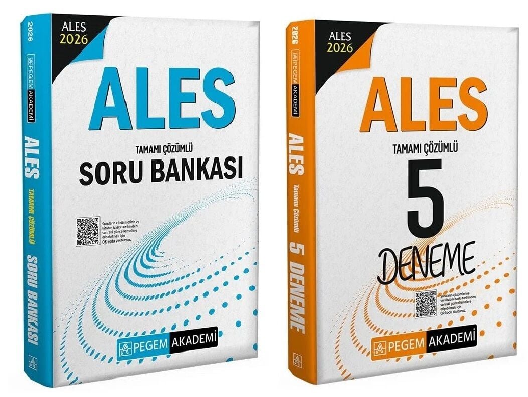 Pegem 2026 ALES Soru Bankası + 5 Deneme 2 li Set Pegem Akademi Yayınları