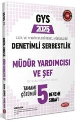 Data 2025 GYS Ceza ve Tevkifevleri Denetimli Serbestlik Müdür Yardımcılığı, Şeflik 5 Deneme Çözümlü Görevde Yükselme Data Yayınları