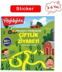 3-6 Yaş Çiftlik Ziyareti - Sticker Eğlenceli Etkinliklerle Hikayeli Bulmacalar Dikkat Atölyesi Yayınları