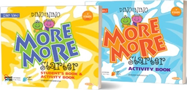 Kurmay ELT More and More English Starter: Dino-Nino Students Book-Activity Book (2 Kitap Set) Kurmay ELT Yayınları