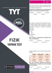 Pegem YKS TYT Fizik Yaprak Test Pegem Akademi Yayınları