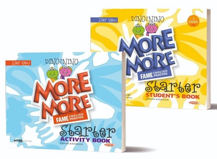 Kurmay ELT More and More English Starter: Dino-Nino Students Book-Activity Book (2 Kitap Set) Kurmay ELT Yayınları