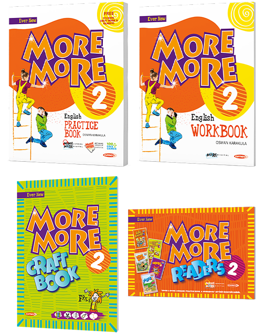 Kurmay ELT More and More English 2 Practice Book - Workbook Seti Kurmay ELT Yayınları
