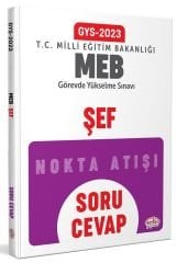 Editör 2023 GYS MEB Milli Eğitim Bakanlığı Şef Nokta Atışı Soru Cevap Görevde Yükselme Editör Yayınları