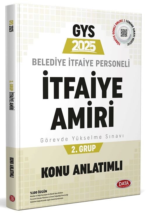 Data 2025 GYS Belediye Zabıta Personeli İtfaiye Amiri 2. Grup Konu Anlatımlı Görevde Yükselme Data Yayınları