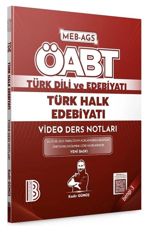 Benim Hocam ÖABT MEB-AGS Türk Dili ve Edebiyatı Türk Halk Edebiyatı Video Ders Notları Bengi-3 - Kadir Gümüş Benim Hocam Yayınları