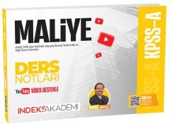 İndeks Akademi 2027 KPSS A Grubu Maliye Video Ders Notları - Murat Güzelli İndeks Akademi Yayıncılık