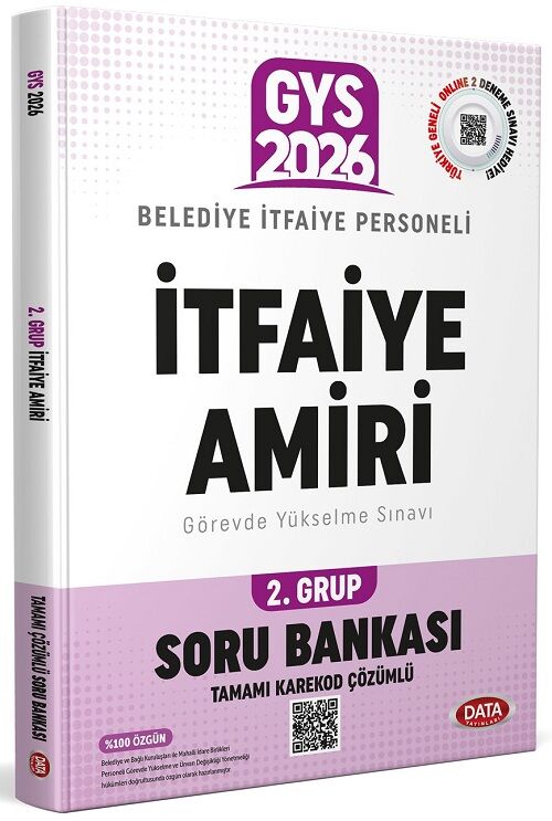 Data 2026 GYS Belediye Zabıta Personeli İtfaiye Amiri 2. Grup Soru Bankası Görevde Yükselme Data Yayınları