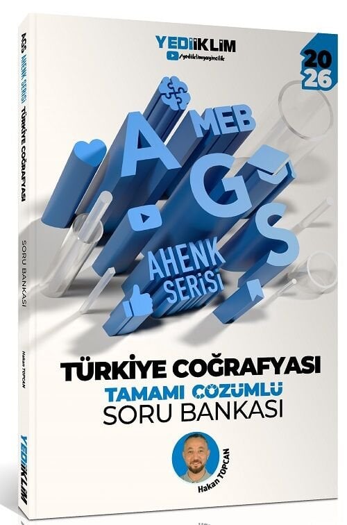 Yediiklim 2026 MEB-AGS Türkiye Coğrafyası Soru Bankası Çözümlü Ahenk Serisi- Hakan Topcan Çözümlü Yediiklim Yayınları