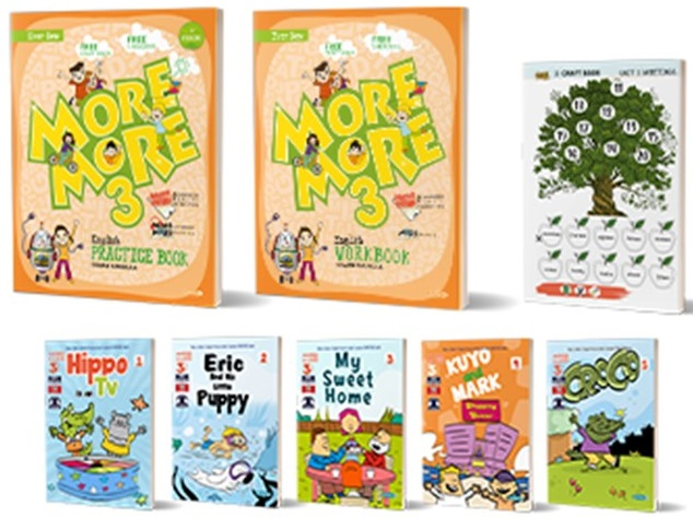 Kurmay ELT More and More English 3 Practice Book - Workbook + 5 Hikaye Kitabı + Craft Book Kurmay ELT Yayınları