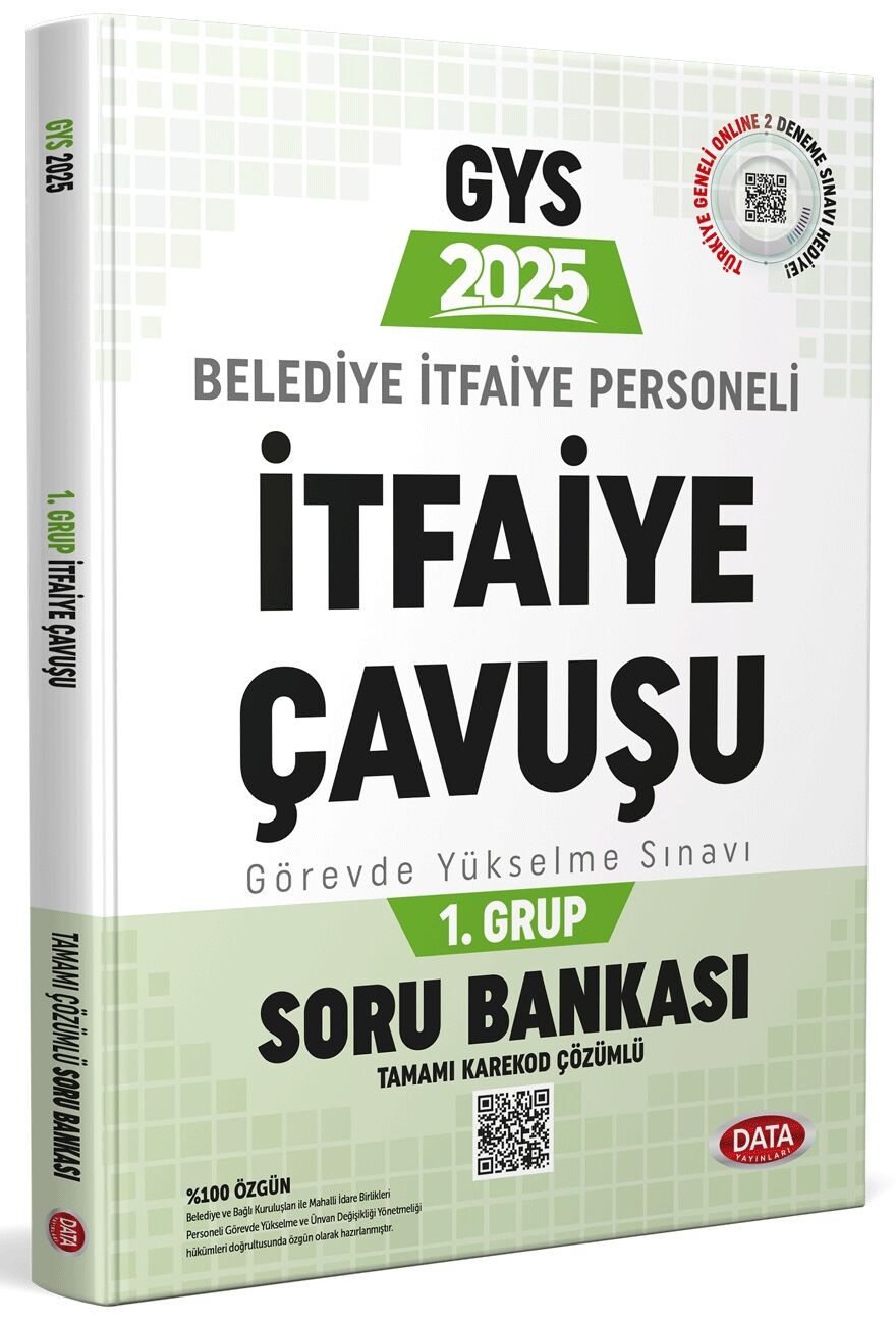 Data 2025 GYS Belediye İtfaiye Personeli İtfaiye Çavuşu 1. Grup Soru Bankası Görevde Yükselme Data Yayınları
