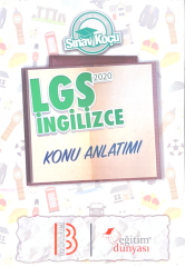 SÜPER FİYAT - Eğitim Dünyası 8. Sınıf LGS İngilizce Sınav Koçu Konu Anlatımı Eğitim Dünyası Yayınları