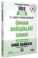 Data 2026 GYS ÜDS Tarım ve Orman Bakanlığı Ortak Konular Soru Bankası Görevde Yükselme Ünvan Değişikliği Data Yayınları