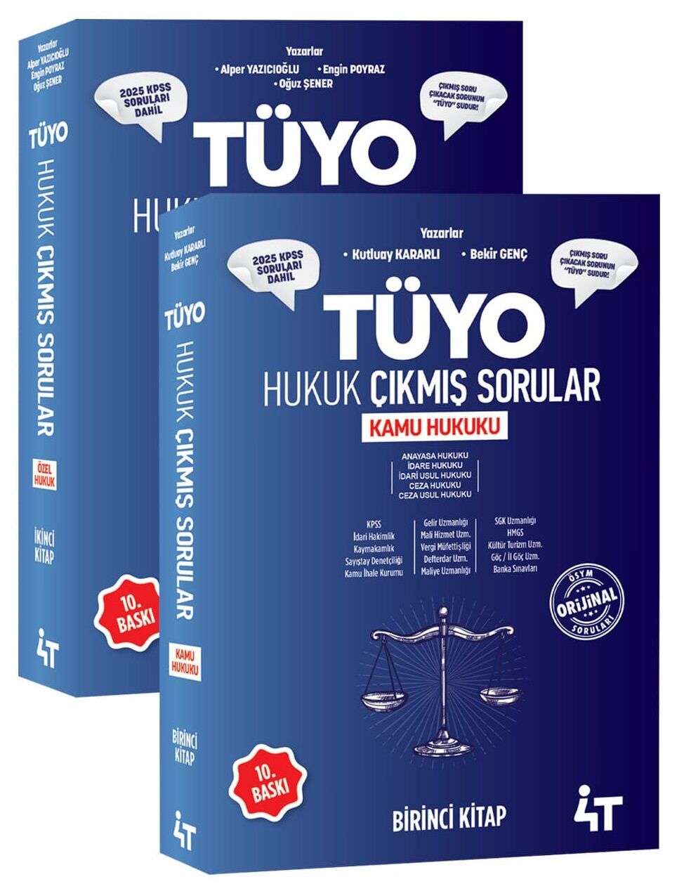 4T Yayınları KPSS Hakimlik Kaymakamlık TÜYO Hukuk Çıkmış Sorular Seti 10. Baskı 4T Yayınları