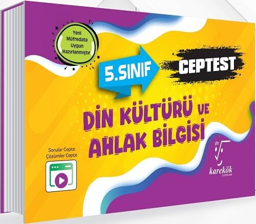 Karekök 5. Sınıf Din Kültürü ve Ahlak Bilgisi Cep Test Karekök Yayınları