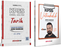 SÜPER FİYAT - Aklımdavar KPSS Tarih + Vatandaşlık Kasırga Soru Bankası 2 li Set Aklımdavar Yayıncılık