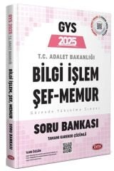 Data 2025 GYS Adalet Bakanlığı Bilgi İşlem, Şef, Memur Soru Bankası Görevde Yükselme Data Yayınları